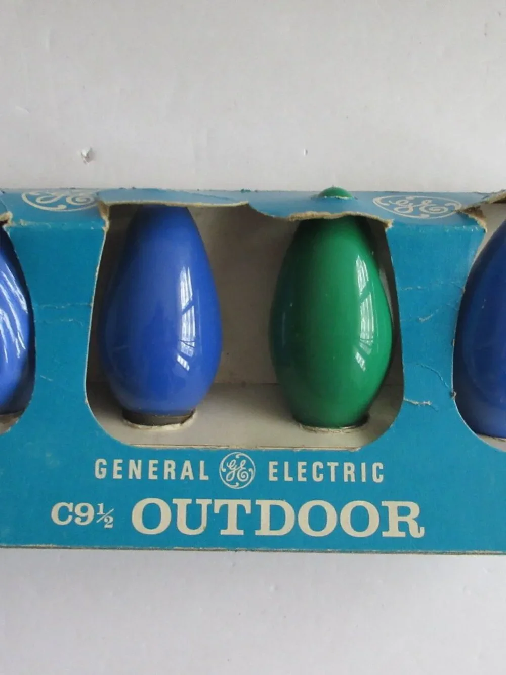 Christmas Bulbs Lamps C-9 1/2 Box Japan GE 31 Total -21 Working Multicolor Vtg